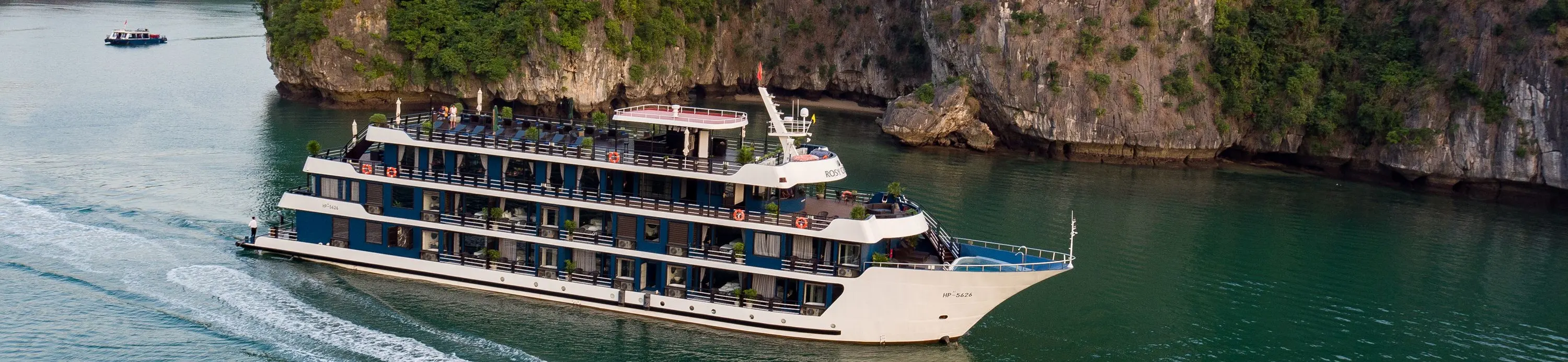 rosy 5 stars cruise with 3D2N route to explore Ha Long & Lan Ha